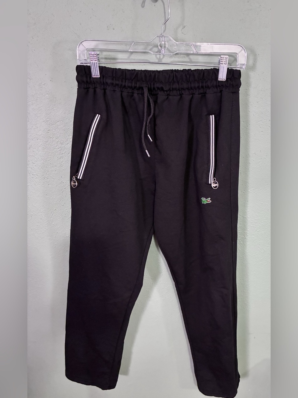 Lacoste Black Jogger Pants Size Large Like New